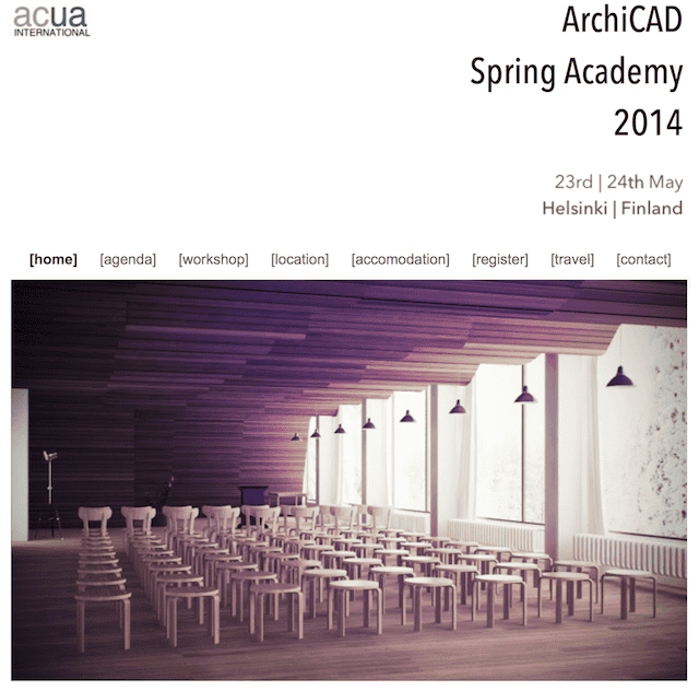 ARCHICAD SPRING ACADEMY 23 MAY 2014