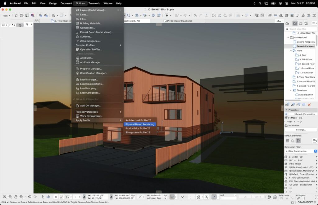 Optimized Archicad work environment setup