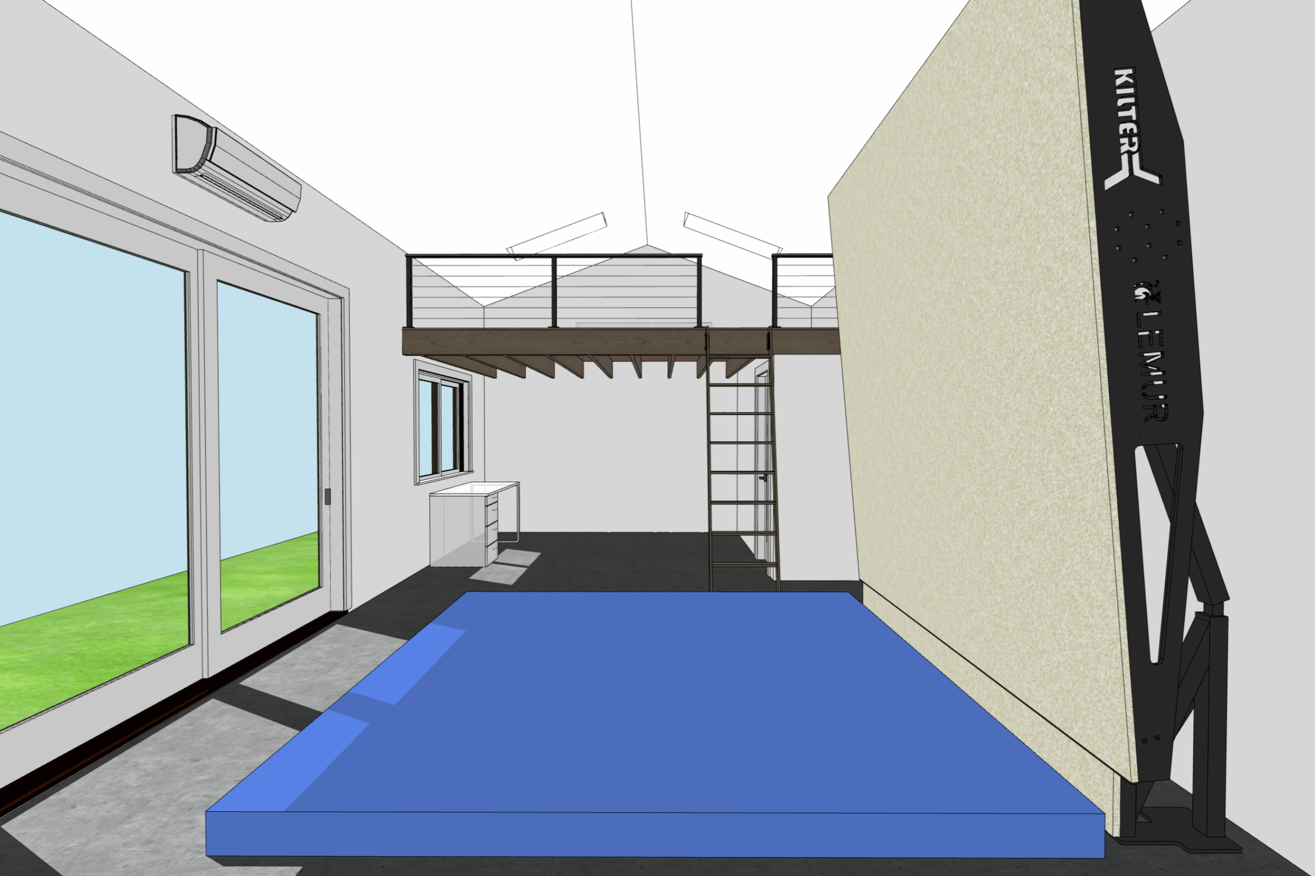Climbing Wall Garage